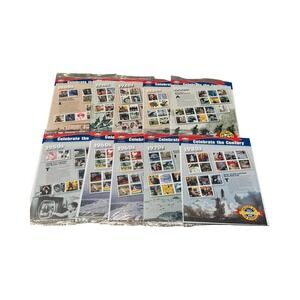 USPS Celebrate the Century Stamp Sheet Collection 1900s-1980s Set of 10 Sealed